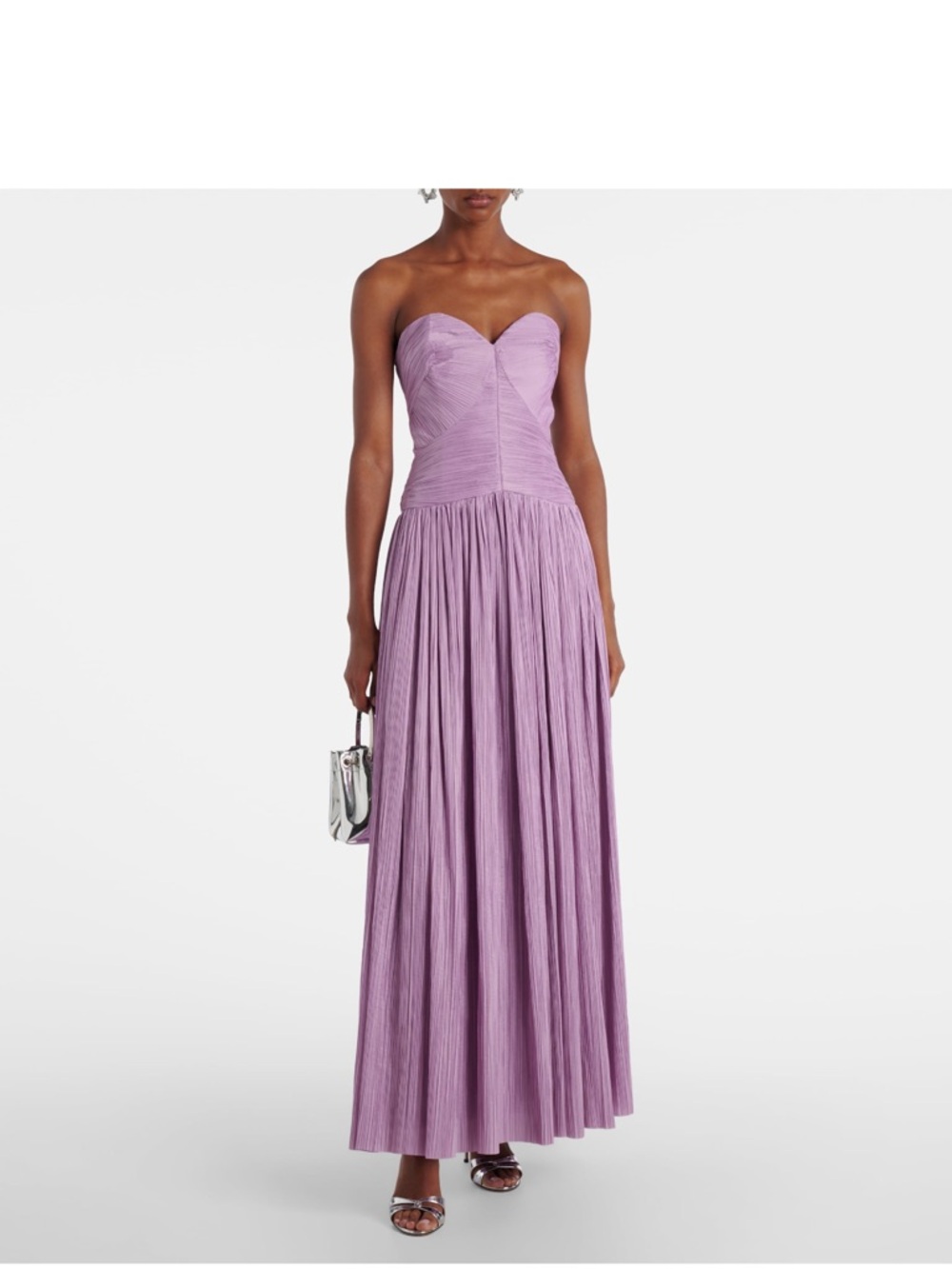 WORN 1x SIMKHAI Lavender Pleated Gown